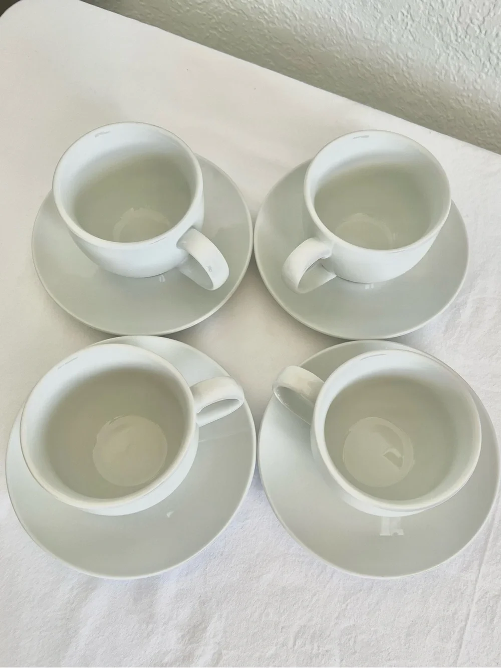 Pottery Barn Great White Cups/Saucers